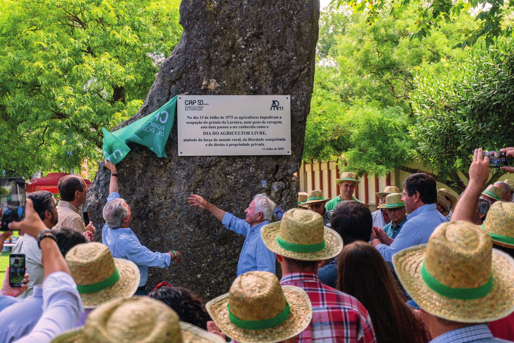 Descerramento da placa comemorativa, 2025